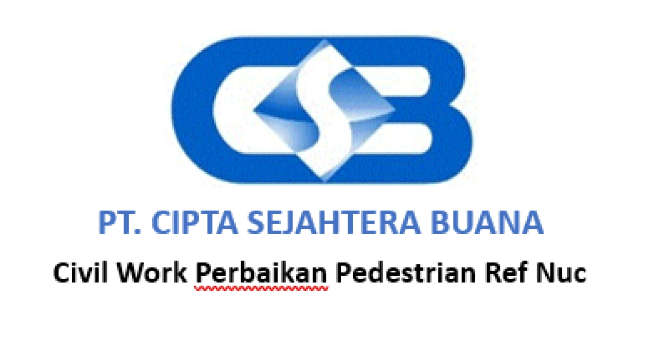 CIVIL WORK PERBAIKAN PEDESTRIAN REF NUC